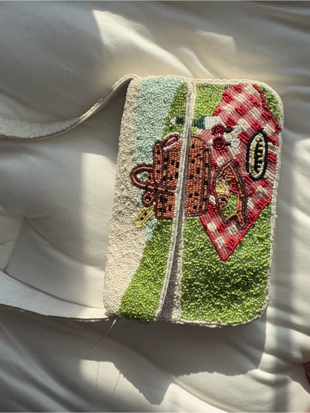 Picnic Beaded Shoulder Bag Brand Sol and Mer New with Tag